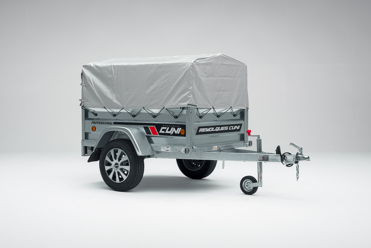 Lona alta con arquillada de 40cm para remolque CUNI 170