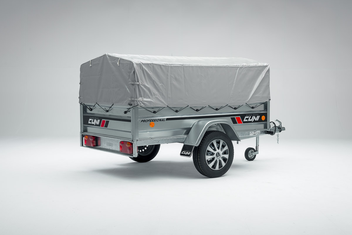 Lona alta con arquillada de 40cm remolque CUNI 205