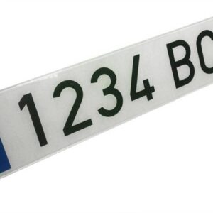 Placa Matrícula METACRILATO