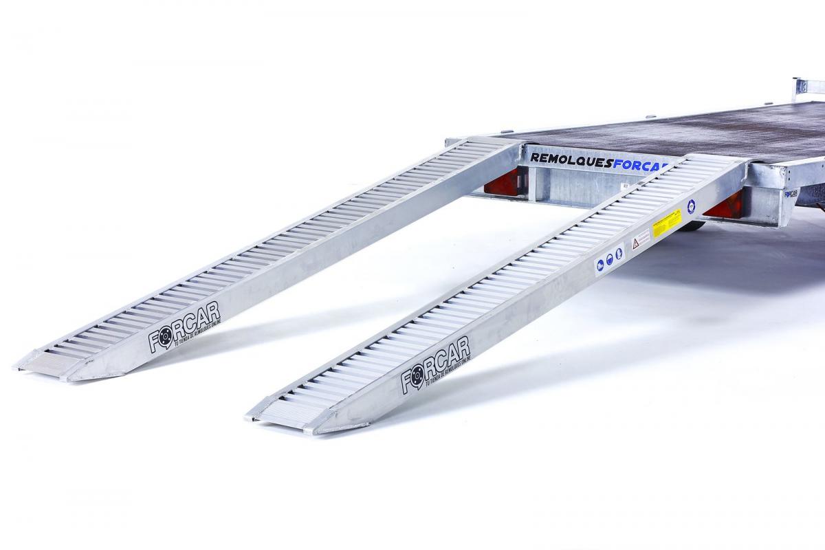 Kit Rampas Aluminio 3700Kg de 2,95x0,30m+Pies de apoyo