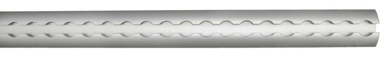 CARRIL SUJECIÓN  DE ALUMINIO 3MX5CM DIÁMETRO 20MM ( precio por metro)