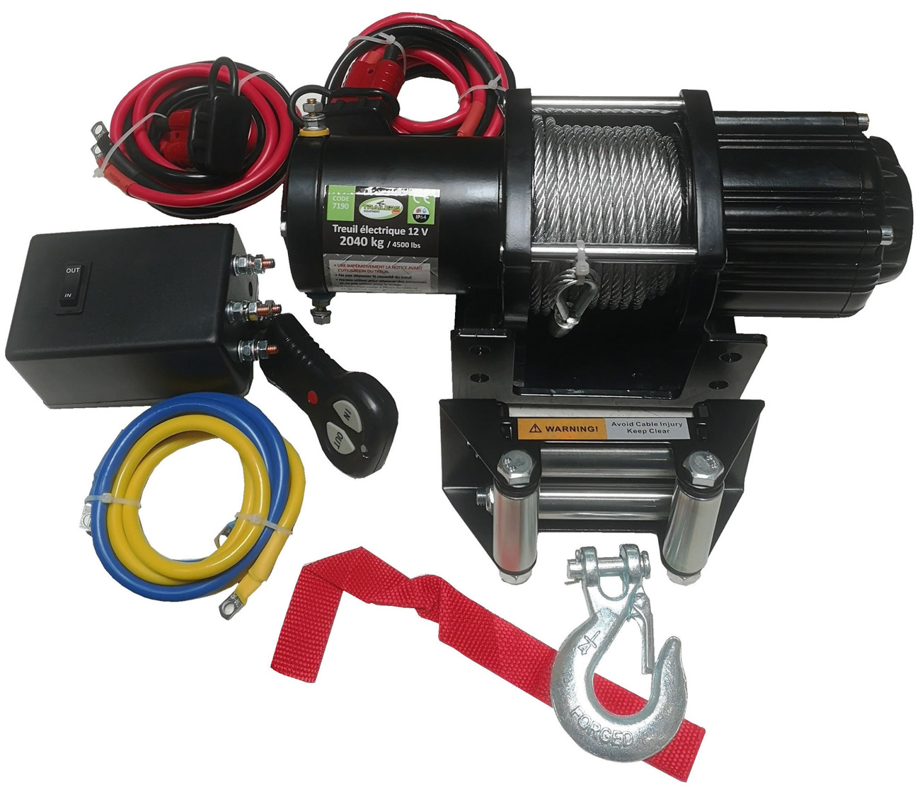CABRESTANTE DE 12 V 2040 KG