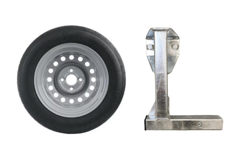 RUEDA DE REPUESTO 155/70 4JX13 4X100 ET30 DE ACERO CON SOPORTE 100.1011 JUEGO