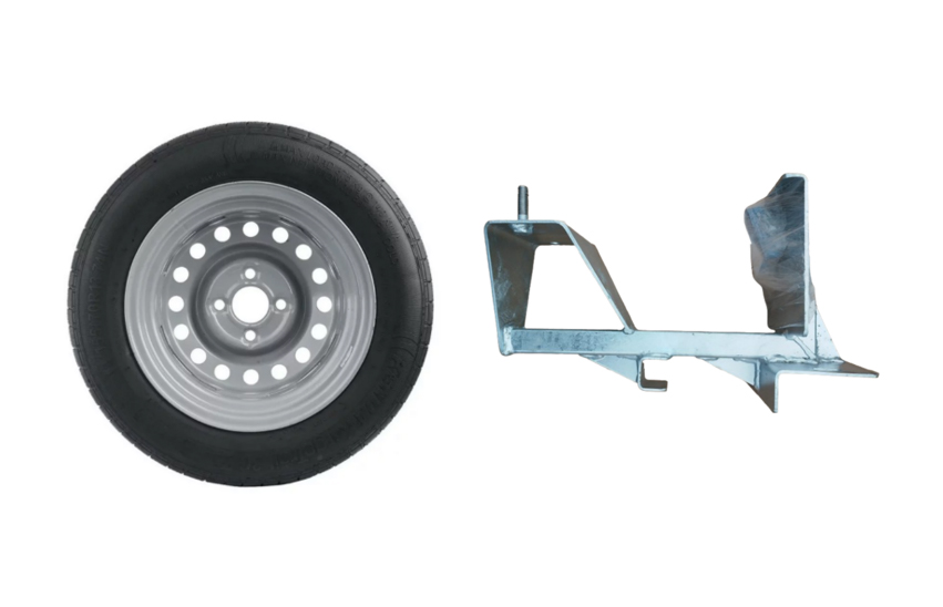 RUEDA DE REPUESTO 165/70 4JX13 4X100 ET30 DE ACERO CON SOPORTE 100.10010 JUEGO