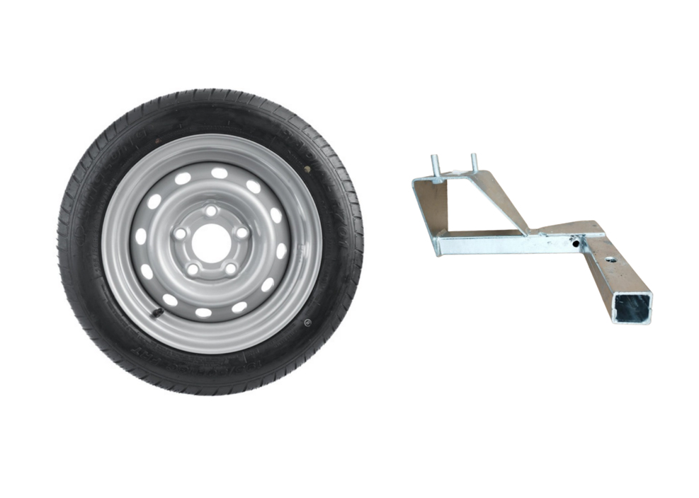 RUEDA DE REPUESTO 195/50 R13C 5,5JX13 5X112 ET30 DE ACERO CON SOPORTE 200.1011 JUEGO